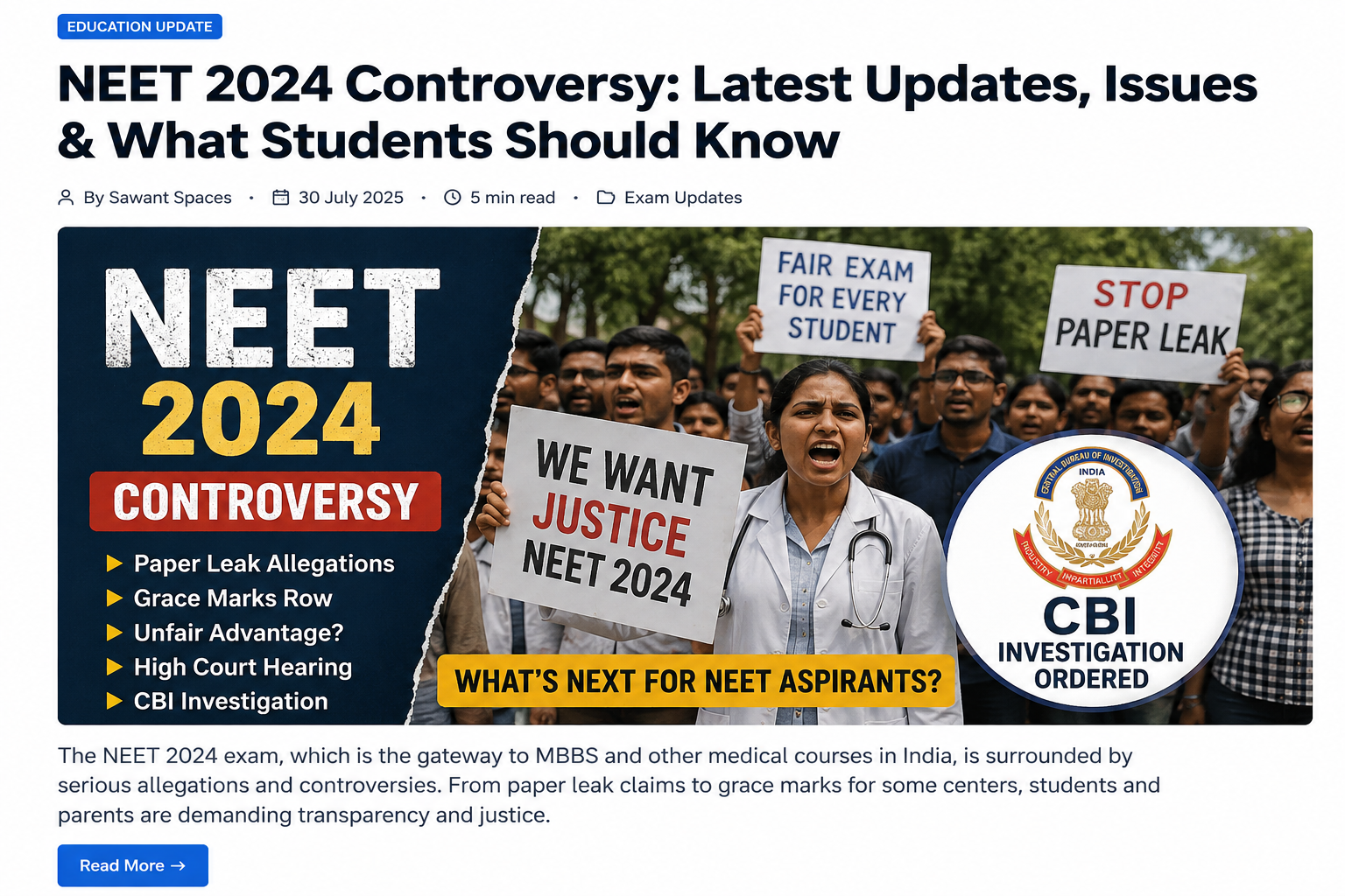 NEET 2026 Controversy: What Happened and What It Means for Students